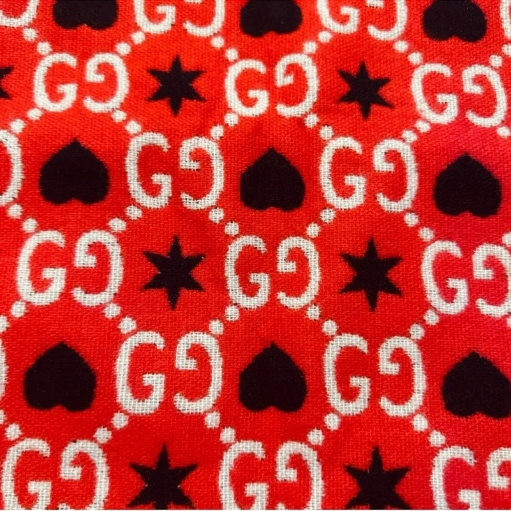 Gucci | Scarf | GG Hearts Wool Scarf
